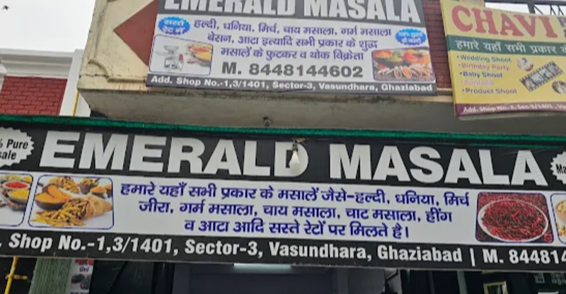 Emerald masala and atta chaki